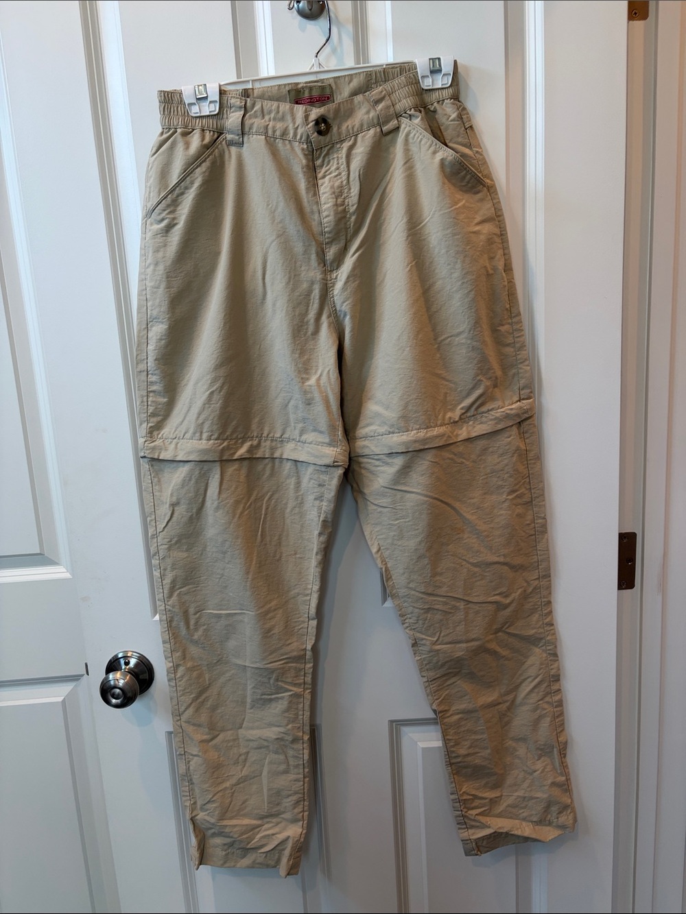 Convertible Hiking Pants for Women in Beige